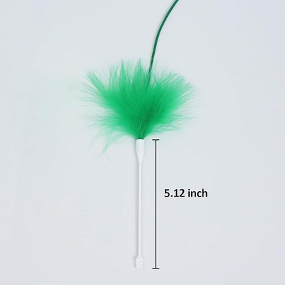 Interactive Cat Toys Replacement Feather Wand for P43 (3 Pcs), Only Accessories