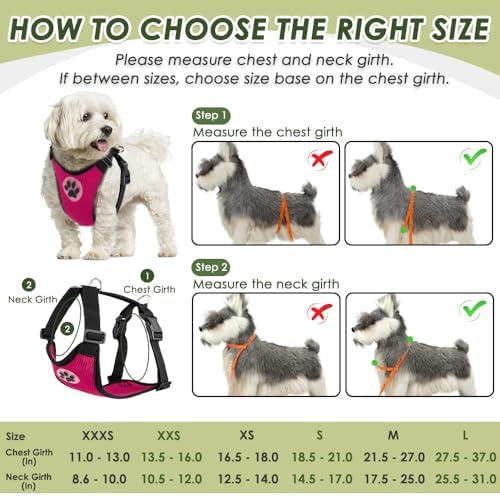 SlowTon Dog Seat Belt Harness for Car, Dog Car Harness & Seatbelt, FU XS - Image 6