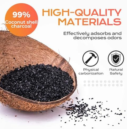 16 PCS Cat Litter Box Deodorizer for Hooded Litter Boxe, Activated Charcoal Odor Absorber, Carbon Filter Compatible with Whisker OdorTrap Pod Accessories Filter and Traditional Litter Boxes, Unscented - Image 3