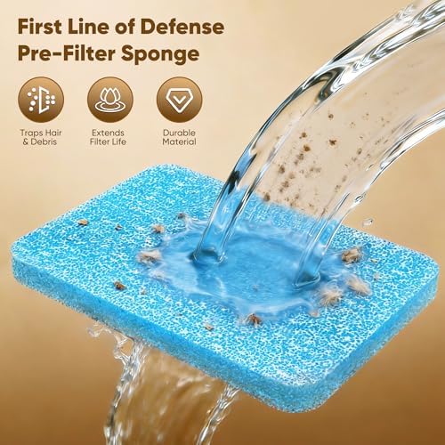 8 Pack Dog Water Fountain Filter Replacement Fit for Sharlovy W10 Pro - Image 3