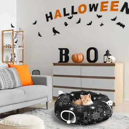 Aliceset Halloween Cat Tunnel Bed for Indoor Cats - Image 6