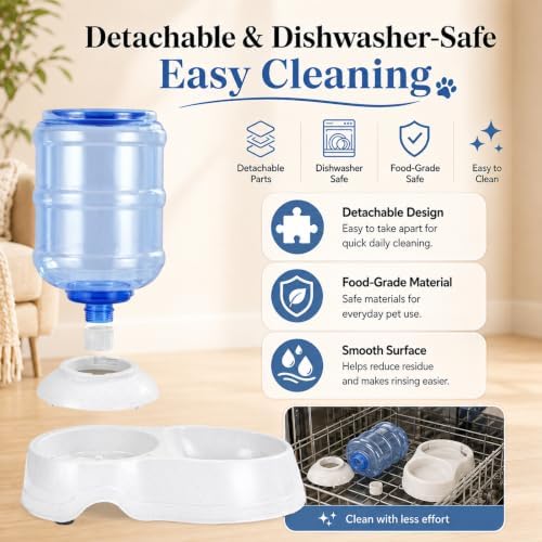 Pet Water Dispenser Station for Large Dogs and Cats,3 Gallon/11L Gravity Automatic Feeder, Cat Dog Water Fountain, Dog Water Bowl Dispenser,Large Breed Dog Drinking Fountain - Image 4