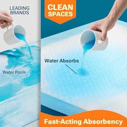 CLEAN SPACES 30" x 36" 100 Ct Disposable Bed Pads for Adults / Pets - Image 5