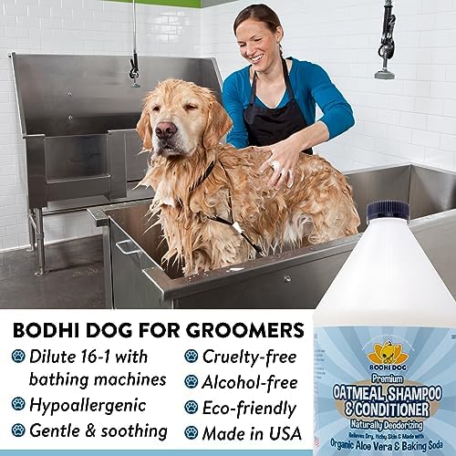Bodhi Dog Natural Oatmeal Dog Shampoo & Conditioner - Hypoallergenic Formula - Naturally Deodorize Dogs, Cats & Pets - Moisturizes Dry, Itchy & Sensitive Skin - Made in USA (1 Gallon) - Image 5