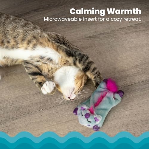 Catstages Cuddle Pal Unicorn Soothing Plush Purple Cat Toy, 8.5" x 5.5" - Image 3