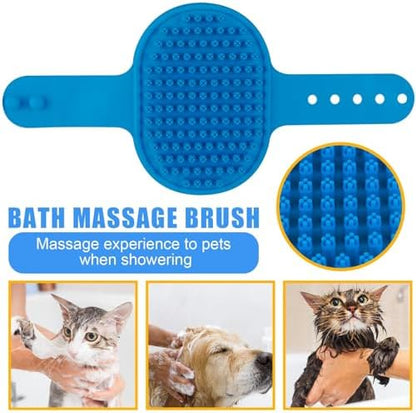 Dog Brush & Grooming Kit – 9-Piece Pet Brush & Deshedding Set for Shedding, Bathing, Trimming & Nail Care | Grooming Tools for Dogs & Cats, Includes Comb, Nail Clipper, Scissors, Slicker Brush (Blue) - Image 7