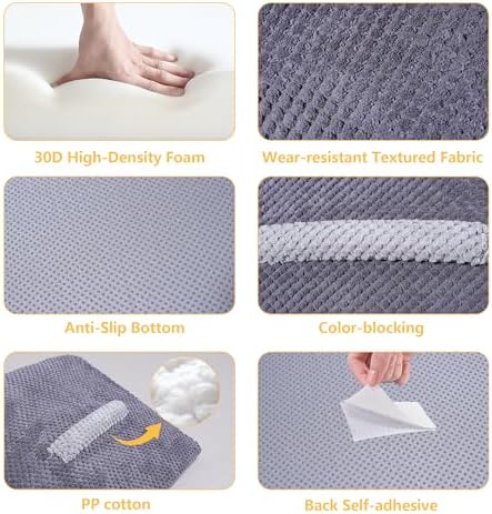 3 Pack Dog Ramp for Stairs with Contrast Color Anti-Slip Strip – Stair Wedges for Small & Senior Dogs and Cats, Gentle Slope Pet Steps with Washable Cover & Self-Sticky Pads - Image 5