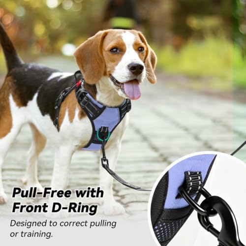 PoyPet No Pull Dog Harness Large with Front Clip & Neck Release Buckle - Image 3