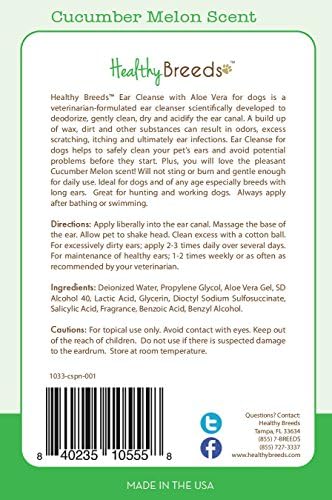 Healthy Breeds Cocker Spaniel Ear Cleanse with Aloe Vera Cucumber Melon 8 oz (Pack of 2) - Image 2