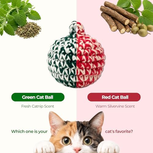 JAYU PET Green Cat Ball, 2.7 inch - Image 5
