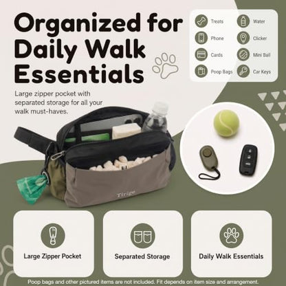 Dog Treat Pouch with Wide Magnetic Opening, Poop Bag & Phone Storage - Image 4