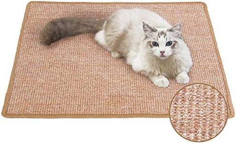FUKUMARU Cat Scratcher Mat, 23.6 X 31.5 Inch Natural Sisal Cat Scratch Mat by FUKUMARU