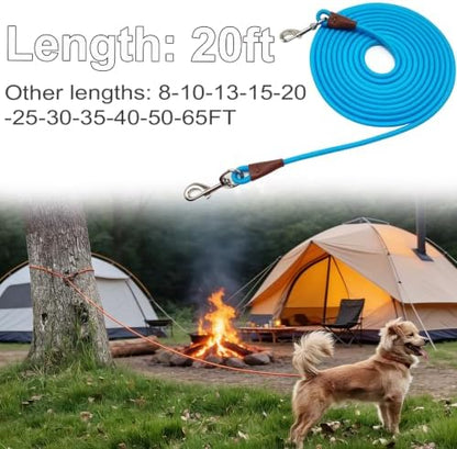 20FT Dog Tie Out Leash Long Tether Rope Lead for Yard Check Cord - Image 5