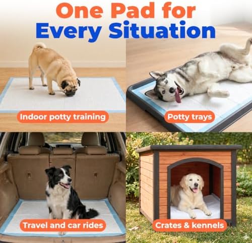 Best Pet Supplies Extra Large Dog Training Puppy Pee Pads - Blue, 40 Count - Image 6