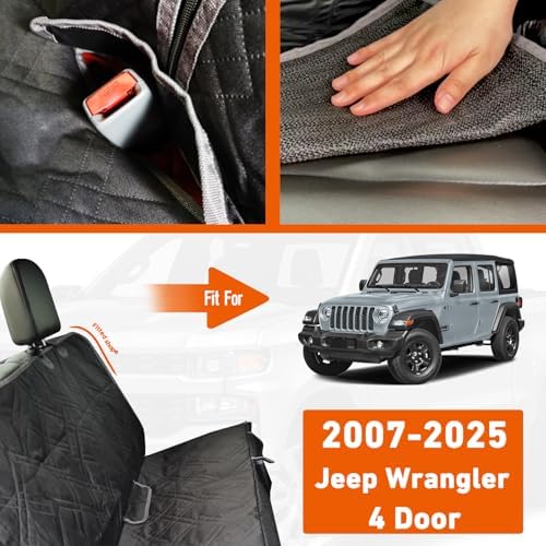 Dog Car Seat Cover for Jeep Wrangler 4 Door 2007-2025 - Image 2