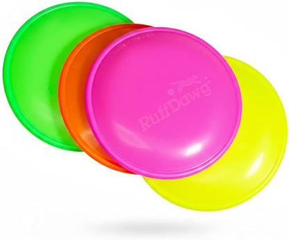 Ruff Dawg K9 FlyerJR – Durable, Flexible Flying Disc Dog Toy for Fetch – Safe for Teeth & Gums – High-Visibility Neon Colors – Ideal for Outdoor Play & Exercise