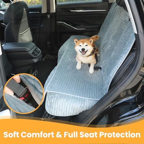 Dog Car Seat Cover, Waterproof Non-Slip Pet Mat, Bluegrey Back Seat - Image 5