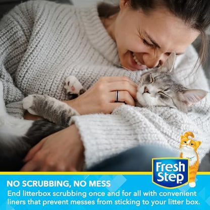 Fresh Step Drawstring Cat Litter Liners, Scented, 2.5 ft x 17 in, 7ct, 3-Pk - Image 3