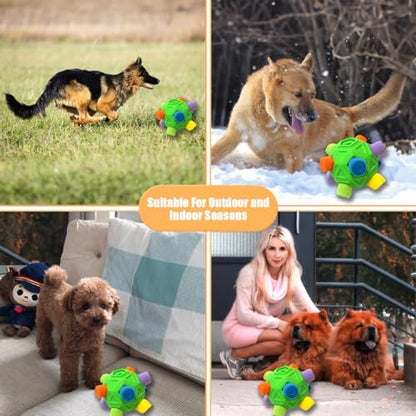 Dog Snuffle Ball-Interactive Puzzle Dog Toys Encourage Natural Foraging Skills Slow Feeder for Training and Stress Relief, Cloth Strip Hiding Food Dog Toys with Squeaky Carrot Toy for Any Size - Image 6