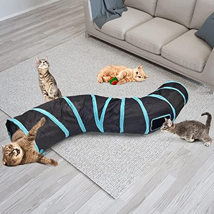 Bemodst Collapsible Cat Tunnels - 2/3/4/5 Way Interactive Maze for Kittens, Rabbits, Ferrets - Image 4