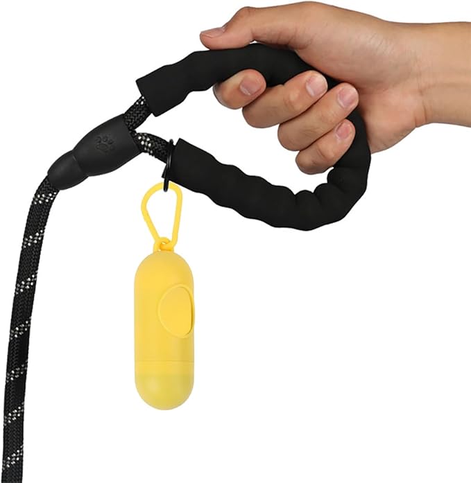Dog Poop Bags Rolls, Lemon Scent Biodegradable Dark Green, Large 9x13 Inch With Dispenser, Leakproof & Easy Tear 240 Count (16 Rolls) for Outdoor Dog Walking