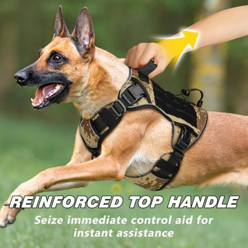 WINGOIN Tactical Dog Harness for Large Dogs,Heavy Duty No Pull Dog Harness - Image 2