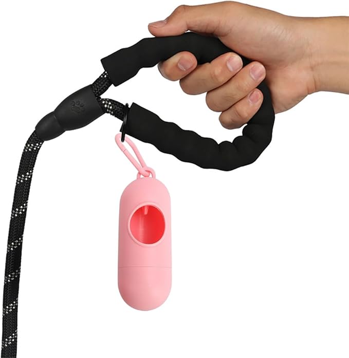 Dog Poop Bags Rolls, Strawberry Scent Biodegradable Pink, Large 9x13 Inch With Dispenser, Leakproof & Easy Tear 240 Count 16 Rolls for Outdoor Dog Walking