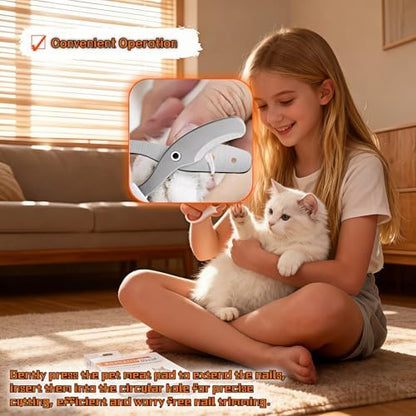 Bearded Dragon Nail Clippers & Cat Nail Clippers, 2-Hole Stainless Steel Small Animal Nail Trimmer for Lizards, Turtles, Rabbits, Birds, Puppies – Safe Round Hole Design, No Crack No Split - Image 3
