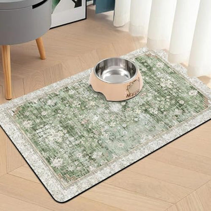 Pet Food Mats for Floor, Absorbent Dog Mat for Food and Water Dispenser Mat, Dog Food Mat Quick Dry Cat Food Mat Pet Supplies - Image 2