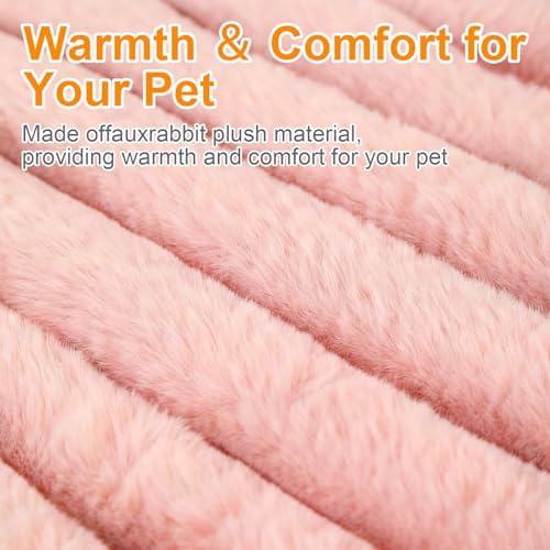 Washable Extra Large Dog Bed,Puppy Kitten Beds for Small Dogs(Pink,XXL) - Image 3