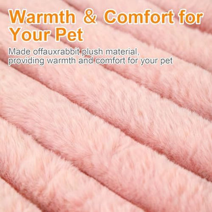 Washable Extra Large Dog Bed,Puppy Kitten Beds for Small Dogs(Pink,XXL) - Image 3