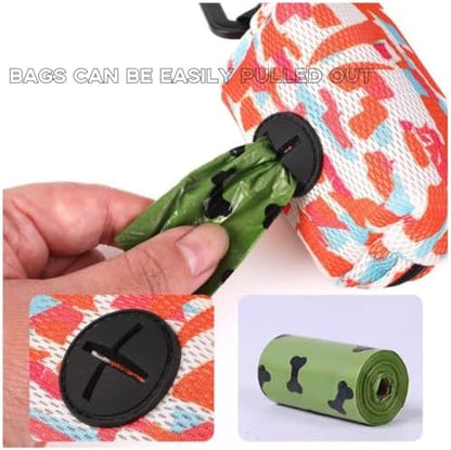 Soft Mesh Design Dog Poop Bag Holder for Leash with Carabiner Clip - Image 5