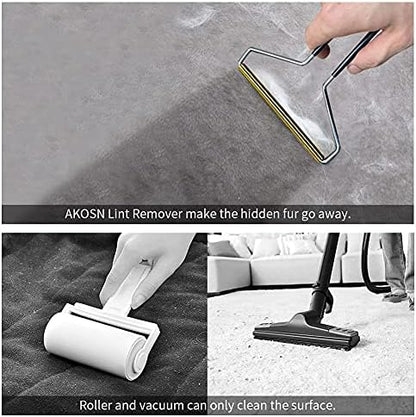 Lint Roller; Simplified Lint Remover Tool; Remove Cat and Dog Hairs &Lints from Furniture- Mat, Stairs, Cat Tree Towers; Carpet Rug Scraper; Hair & Lint Removal Rake - Image 3