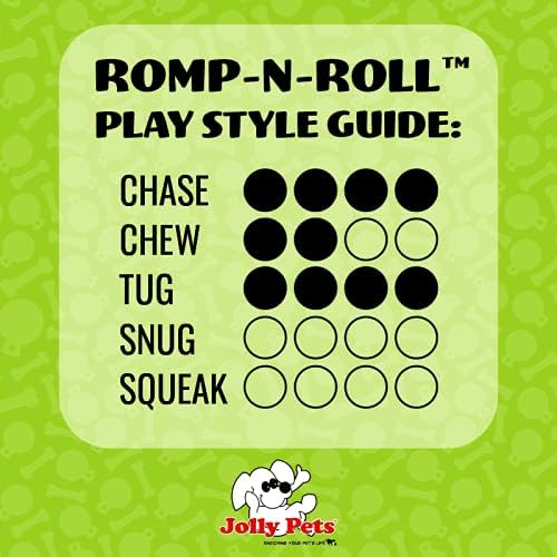 Jolly Pets Romp-N-Roll Rope & Ball Dog Toy, 8 in Large, Blueberry - Image 4
