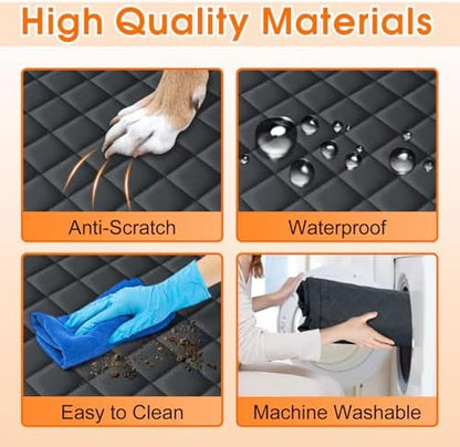 NECKORY Waterproof Dog Car Seat Cover for Back Seat, Pet Hammock- S, Black - Image 4