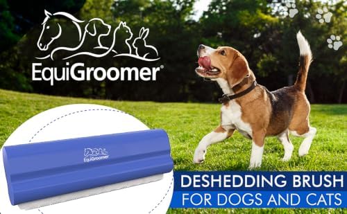 EquiGroomer 5-Inch Undercoat Deshedding Brush for Dogs & Cats, Blue - Image 2
