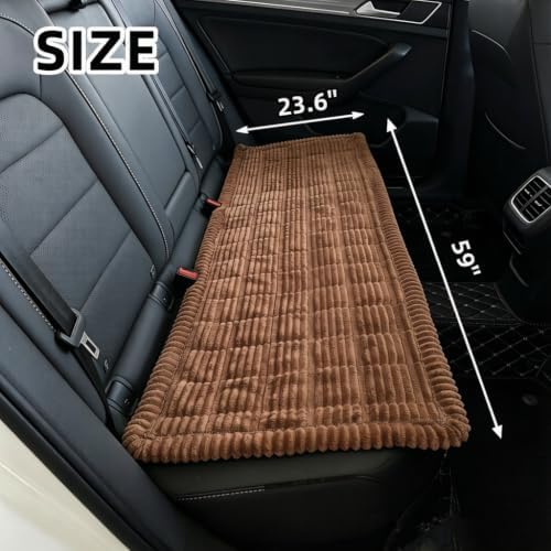 Soft Plush Dog Car Seat Cover & Sofa Protector, Non-Slip Mat (23.6''×59'') - Image 6