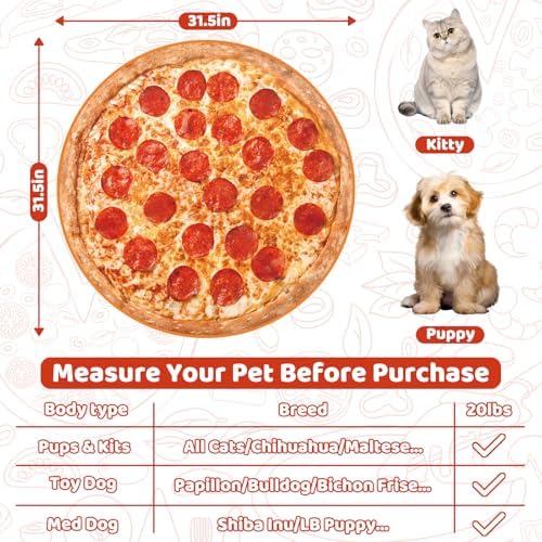 31.5" Pizza Shapes Large Cat Grooming Wrap for Cutting Nails - Image 5