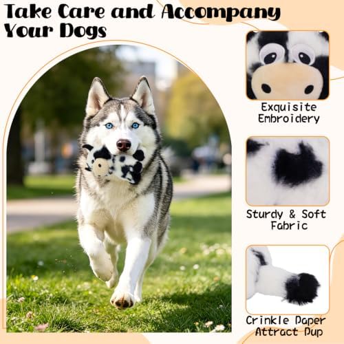 Squeaky Dog Toys, Stuffed Interative Plush Toys for Small Medium Pets - Image 2