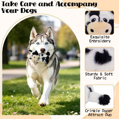 Squeaky Dog Toys, Stuffed Interative Plush Toys for Small Medium Pets - Image 2