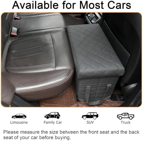LIONROGE Car Back Seat Extender for Large Dogs up to 200lbs,Dog Car Back & Front Seat Extender with Storage,Prevent Your Dogs from Falling Off The Seat - Image 6