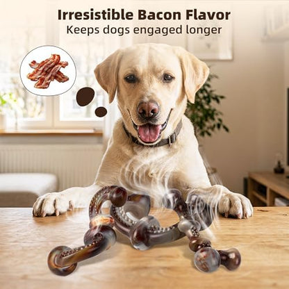 Dog Chew Toys for Aggressive Chewers, 3-Pack Tough Nylon - Image 4