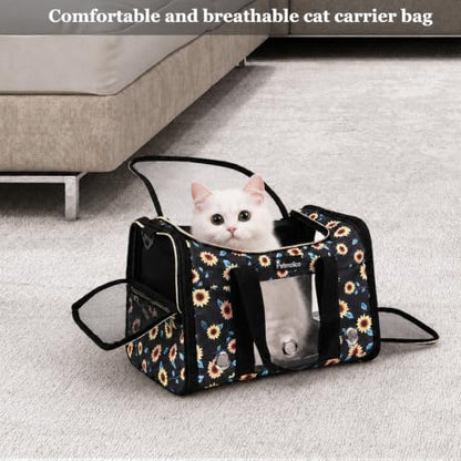 Petmolico Cat Carrier Soft-Sided Airline Approved, Medium, Sunflower - Image 5
