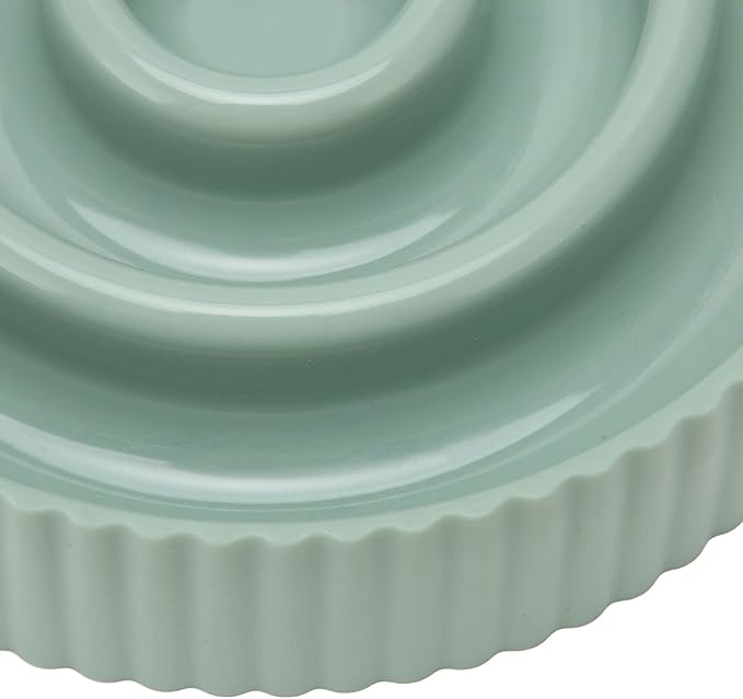 Dog Food Bowl Slow Down Eating Slow Feeder Pet Bowl Prevent Choking Interesting for Small Medium Dogs (Green)