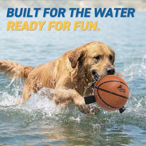 QDAN Dog Basketball Toys, Dog Balls with Straps for Tug of War, 6 Inch - Image 2