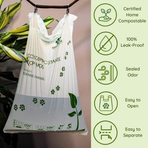 Pawtria Home Compostable Dog Poop Bag Rolls, 120 Bags, 8 Rolls - Image 2
