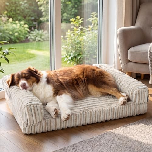 Bedsure ComfyFleece™ Memory Foam Orthopedic Dog Beds Large Sized Dog 35" by BEDSURE