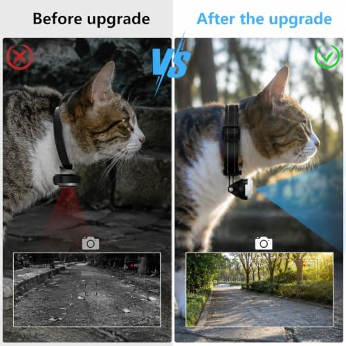1080P Pet POV Camera for Cats & Dogs, Wearable Collar Video Recorder, Compact Body Camera for Outdoor Adventures, Indoor Playtime & Daily Activities, No WiFi Required, Gift for Pet Owners - Image 2