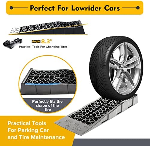 Ramps Low Profile Plastic Car Service Ramps 3 Ton Truck Vehicle - 2 Pack - Image 3