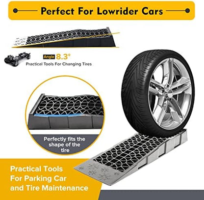 Ramps Low Profile Plastic Car Service Ramps 3 Ton Truck Vehicle - 2 Pack - Image 3